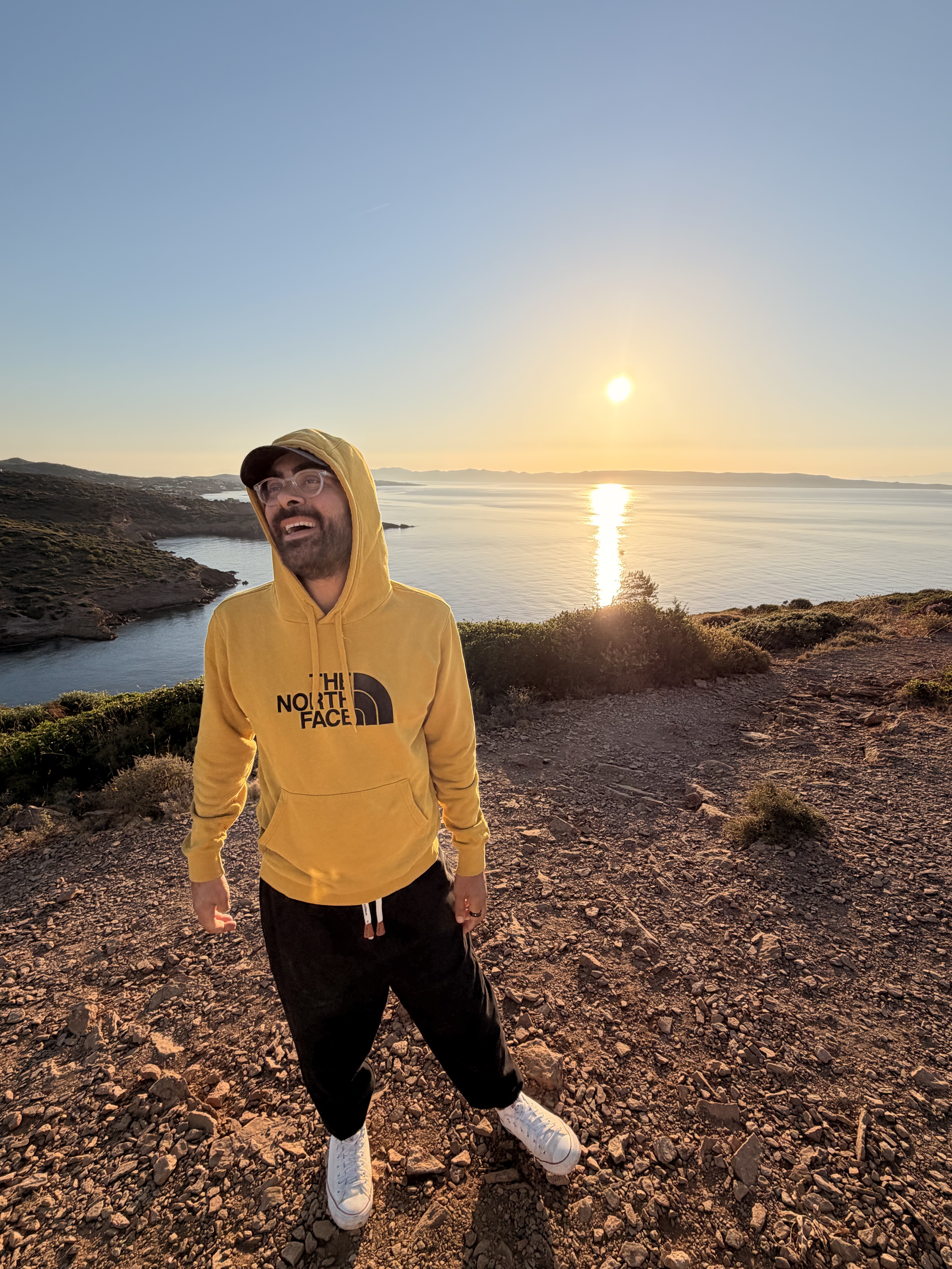 Giacomo Grisanzio at Cape Sounio, Greece